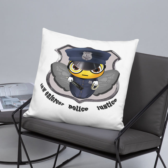 Cute COP / POLICE BEE Basic Pillow