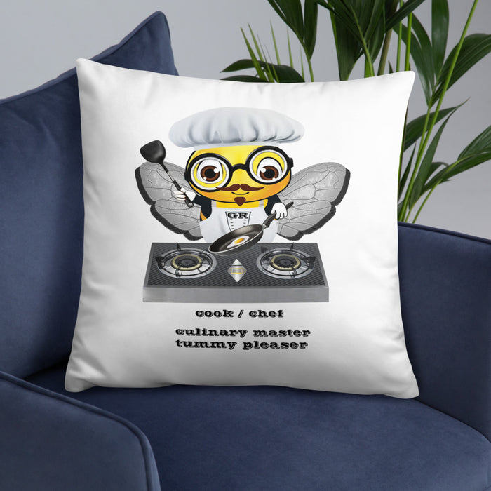 Cute CHEF BEE Basic Pillow