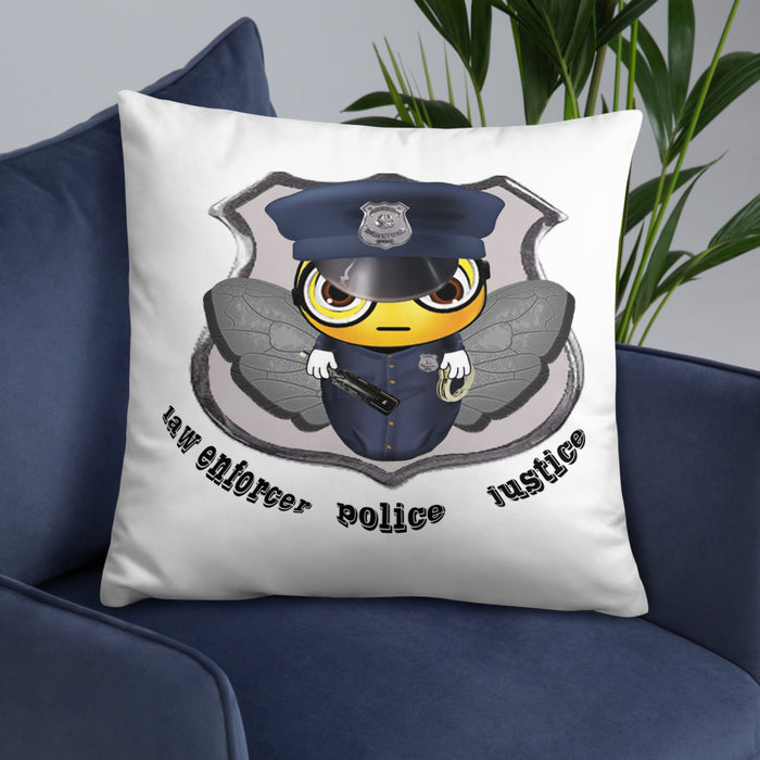 Cute COP / POLICE BEE Basic Pillow