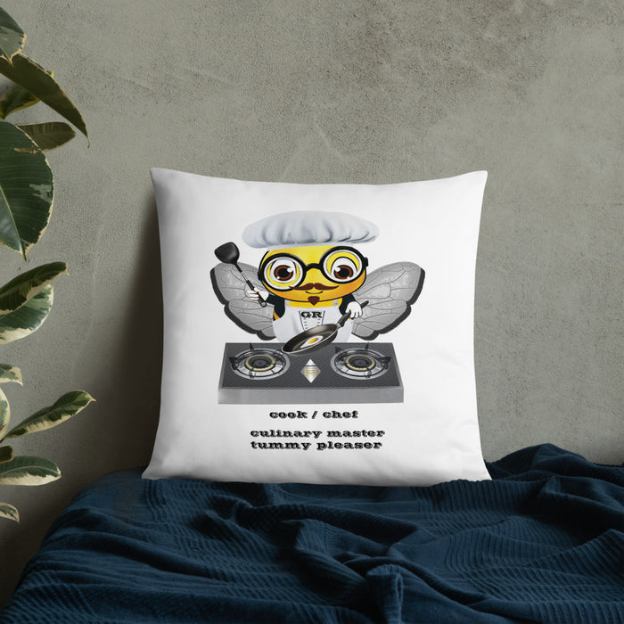 Cute CHEF BEE Basic Pillow