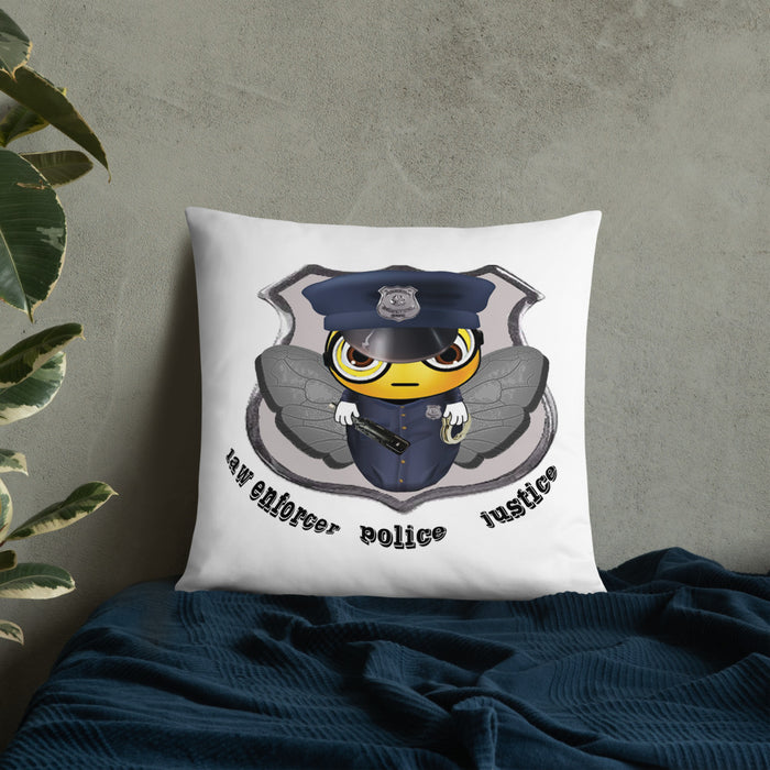 Cute COP / POLICE BEE Basic Pillow