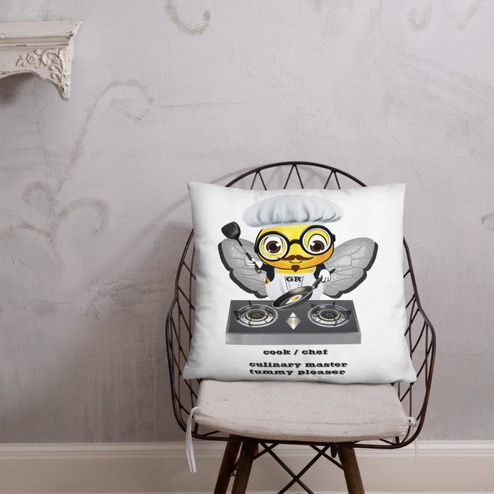 Cute CHEF BEE Basic Pillow