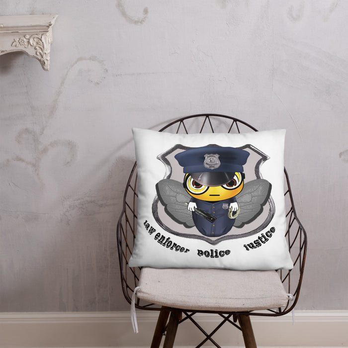 Cute COP / POLICE BEE Basic Pillow