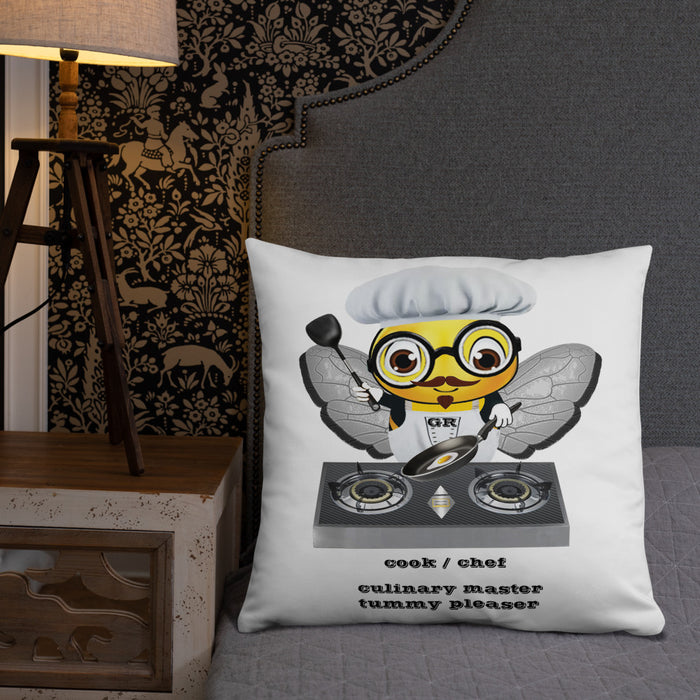 Cute CHEF BEE Basic Pillow