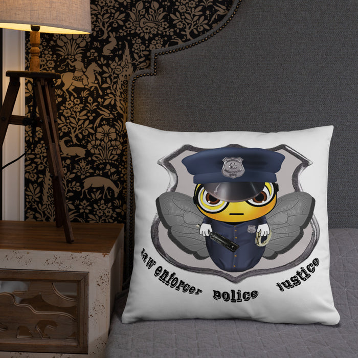 Cute COP / POLICE BEE Basic Pillow