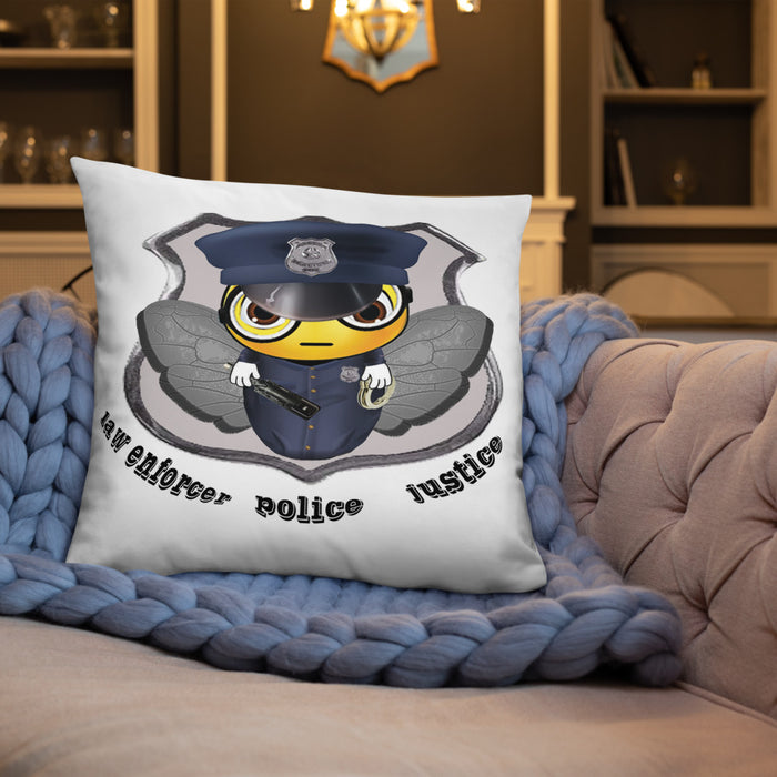 Cute COP / POLICE BEE Basic Pillow