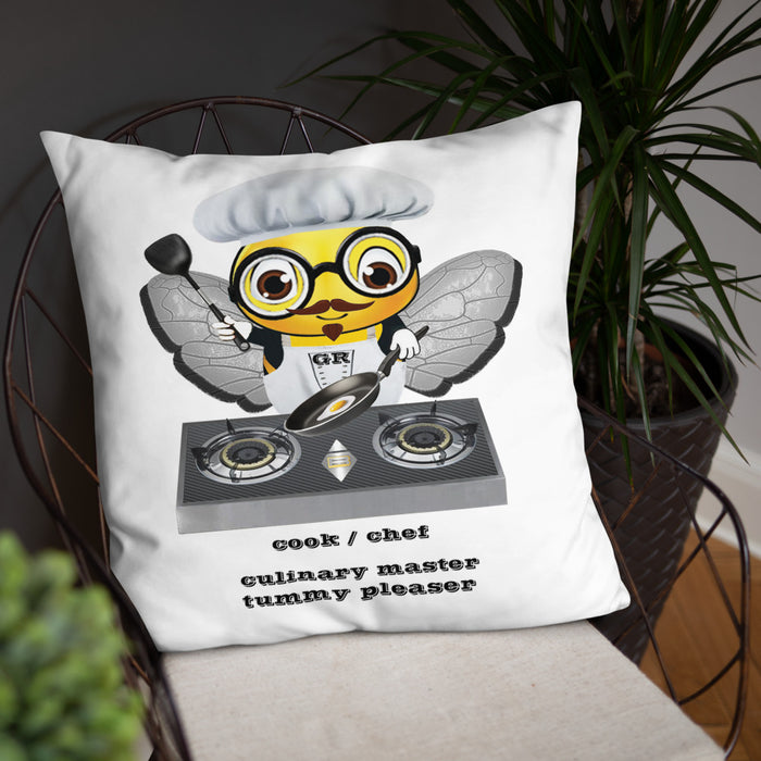 Cute CHEF BEE Basic Pillow