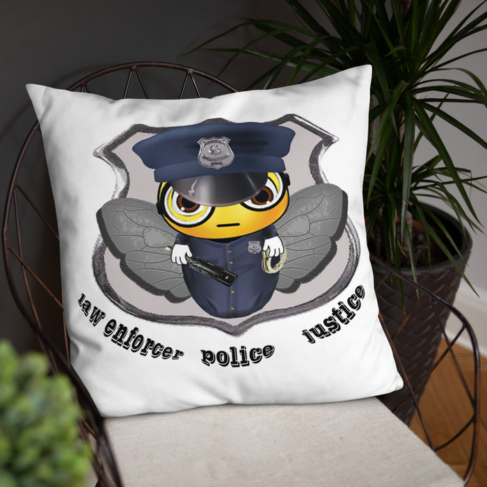 Cute COP / POLICE BEE Basic Pillow