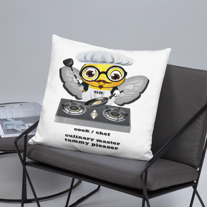 Cute CHEF BEE Basic Pillow