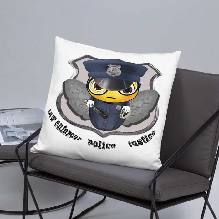 Cute COP / POLICE BEE Basic Pillow