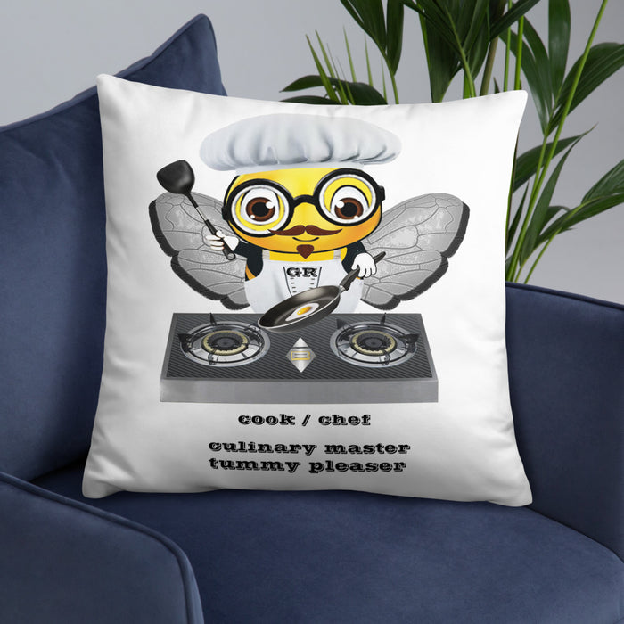 Cute CHEF BEE Basic Pillow