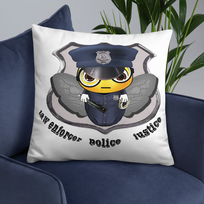 Cute COP / POLICE BEE Basic Pillow