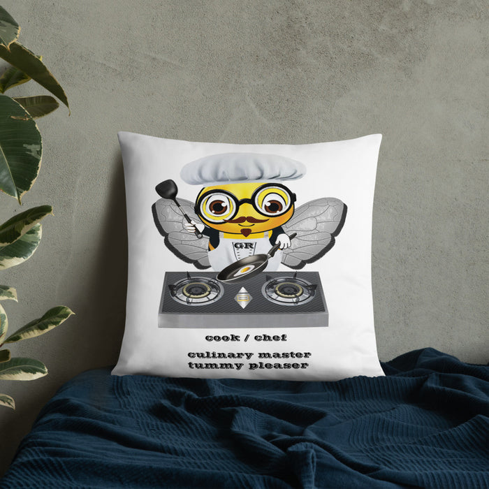 Cute CHEF BEE Basic Pillow