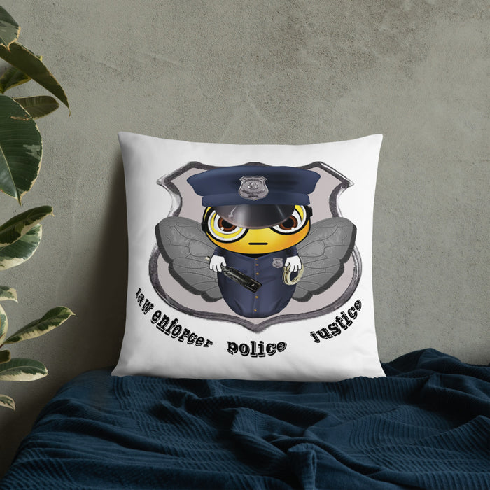 Cute COP / POLICE BEE Basic Pillow