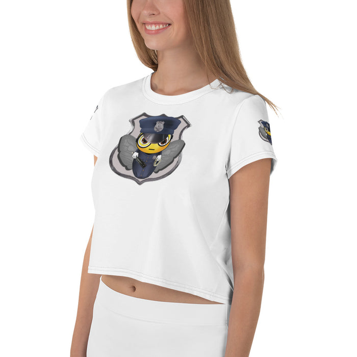 Cute COP / POLICE BEE All-Over Print Crop Tee