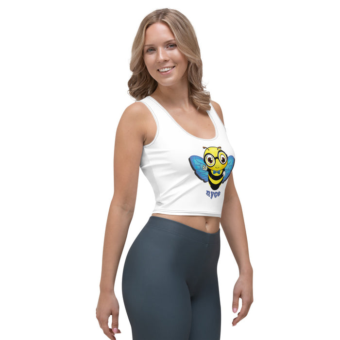 Cute blue BEE NYCE Crop Top