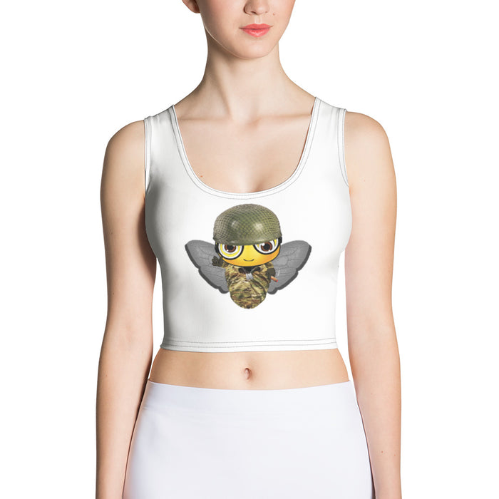 Cute SOLDIER / MILITARY BEE Crop Top