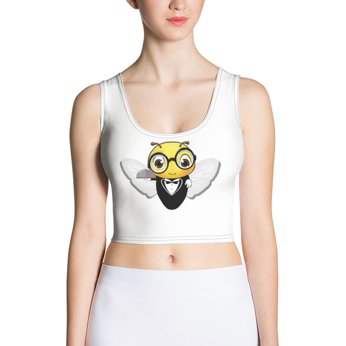 Cute WAITER / SERVER BEE Crop Top