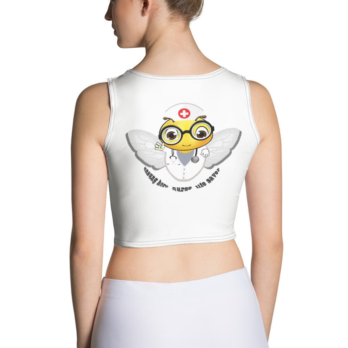 Cute NURSE BEE Crop Top