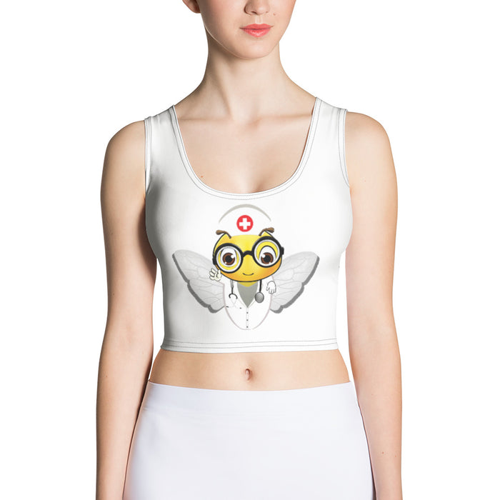 Cute NURSE BEE Crop Top