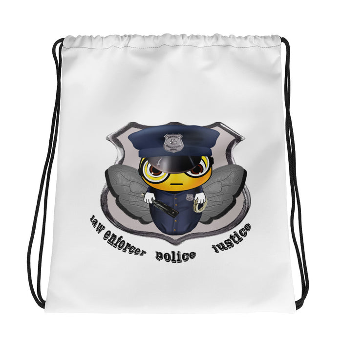 Cute COP / POLICE  BEE Drawstring bag