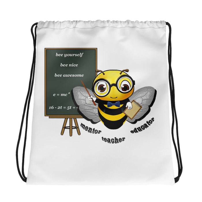 Cute GURU / TEACHER BEE Drawstring bag