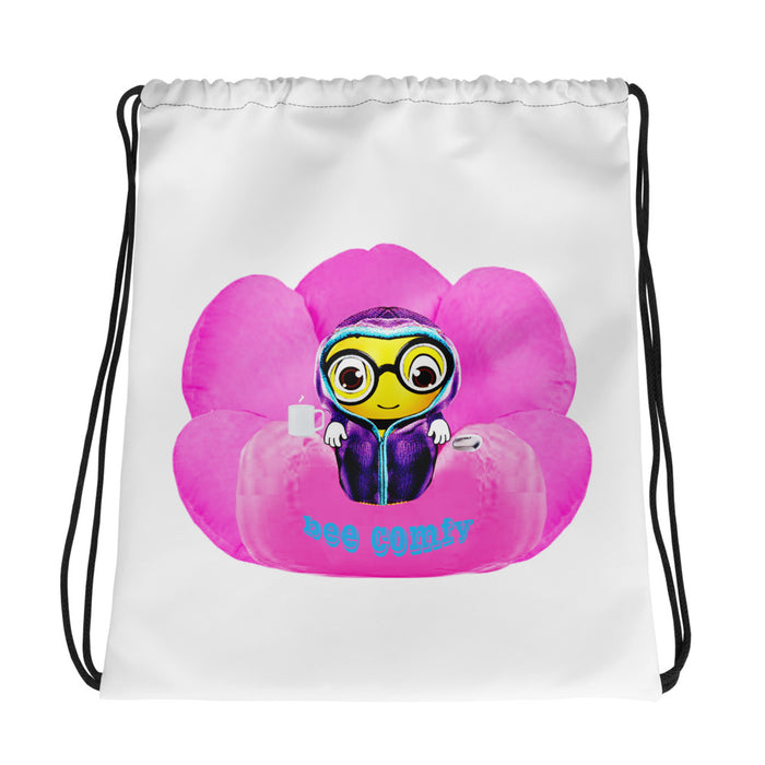 Cute BEE C0MFIE  drawstring bag