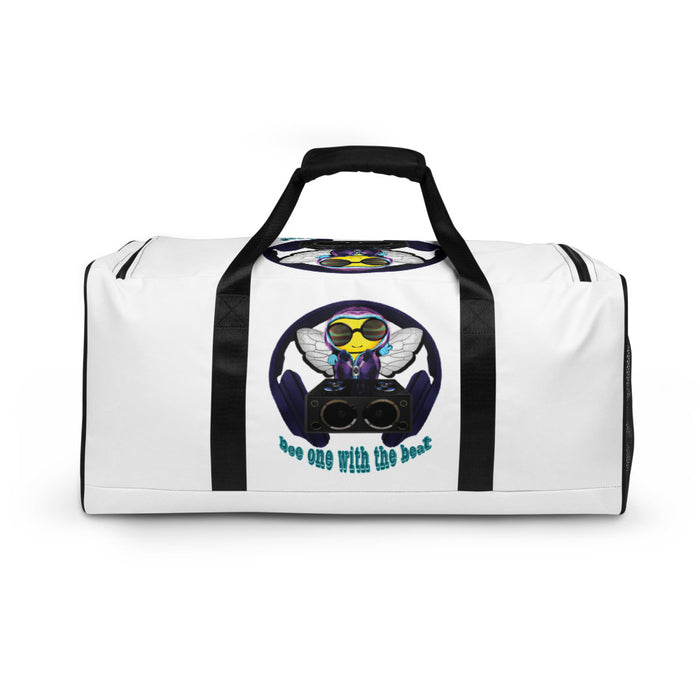 Cool & Cute BLUE BEE 1 WITH THE BEAT Duffle bag