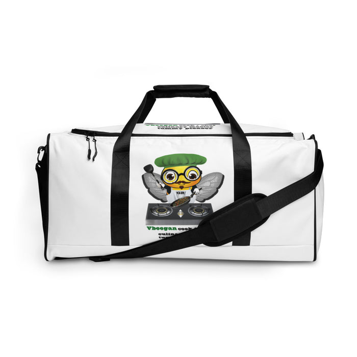 Cute VEGAN BEE CHEF Duffle bag