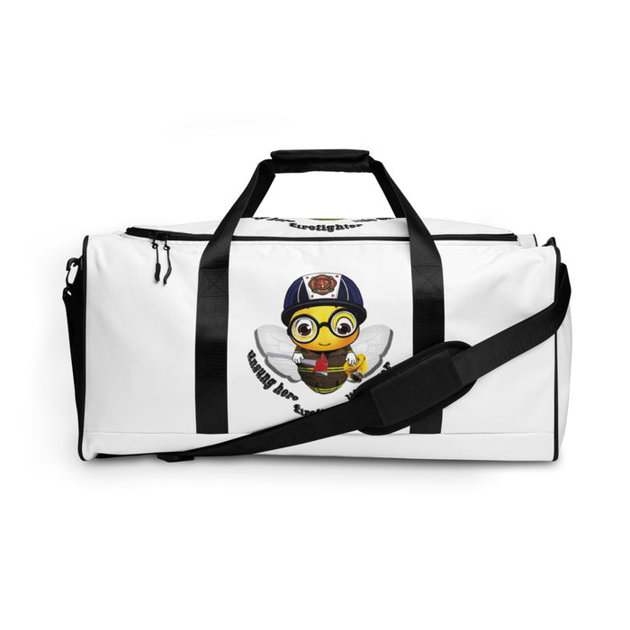 Cute FIREFIGHTER BEE Duffle bag