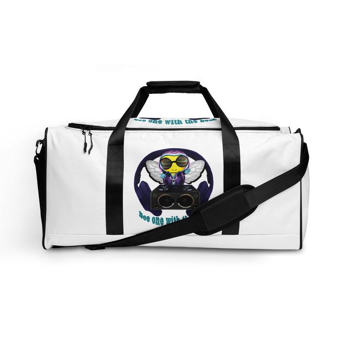 Cool & Cute BLUE BEE 1 WITH THE BEAT Duffle bag