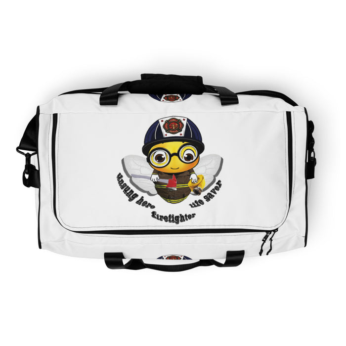 Cute FIREFIGHTER BEE Duffle bag