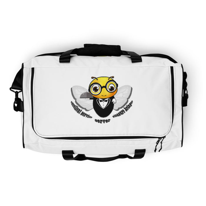 Cute WAITER / SERVER BEE Duffle bag