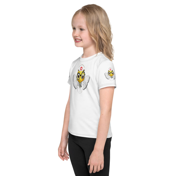 Girl Bee Collection Cute NURSE BEE Kids T-Shirt