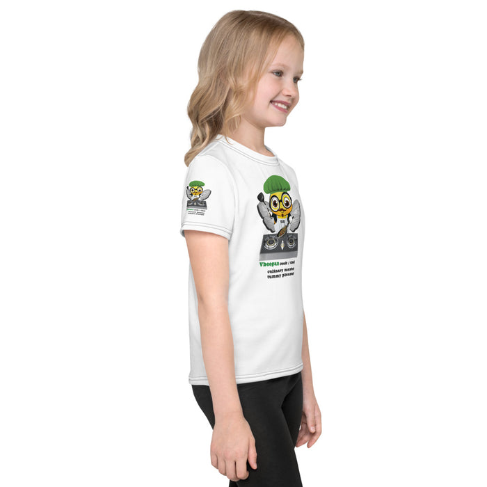 Girl Bee Collection Cute VEGAN BEE CHEF Kids T-Shirt