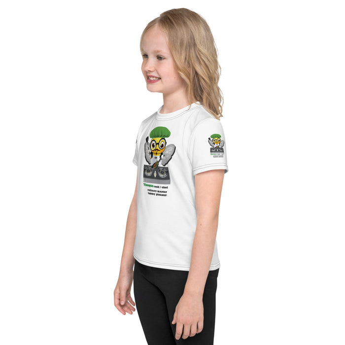 Girl Bee Collection Cute VEGAN BEE CHEF Kids T-Shirt