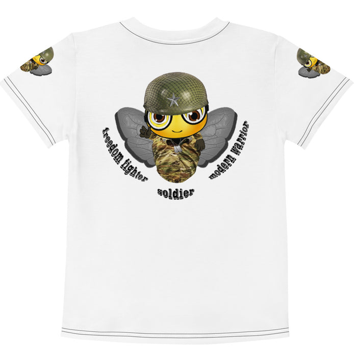 BOY BEE Collection Cute SOLDIER / MILITARY BEE Kids T-Shirt