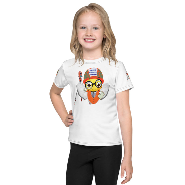 Girl Bee Collection Cute ENGINEER / INGENIERO BEE Kids T-Shirt