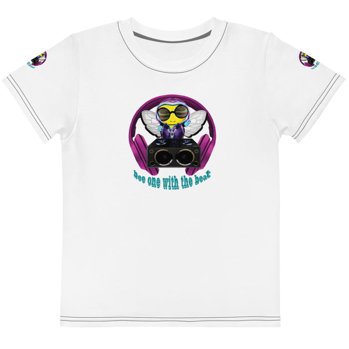 Boy Bee Collection BEE 1 WITH THE BEAT PINK Kids T-Shirt