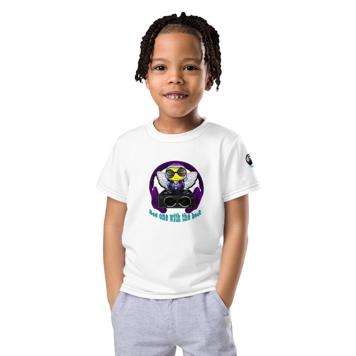 Boy Bee Collection Cool & Cute BEE 1 WITH THE BEAT PURPLE T-Shirt