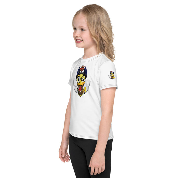 Girl Bee Collection Cute FIREFIGHTER BEE Kids T-Shirt