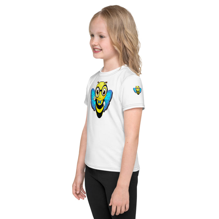 Girl Bee Collection Cute Blue BEE NYCE Kids T-Shirt