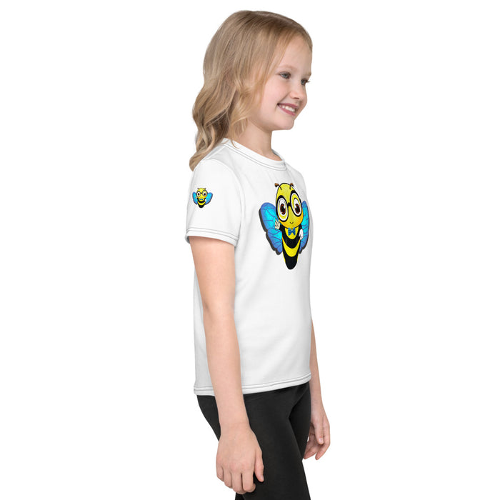 Girl Bee Collection Cute Blue BEE NYCE Kids T-Shirt