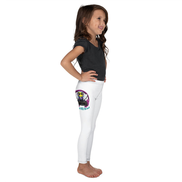 Girl Bee Collection Cool & Cute PINK BEE 1 WITH THE BEAT Kid's Leggings