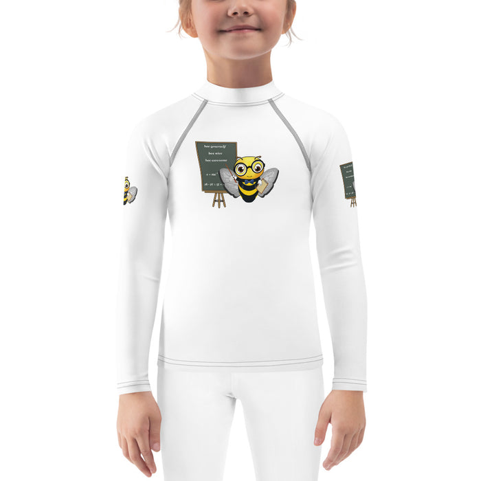 Girl Bee Collection Cute GURU / TEACHER BEE Kids Rash Guard