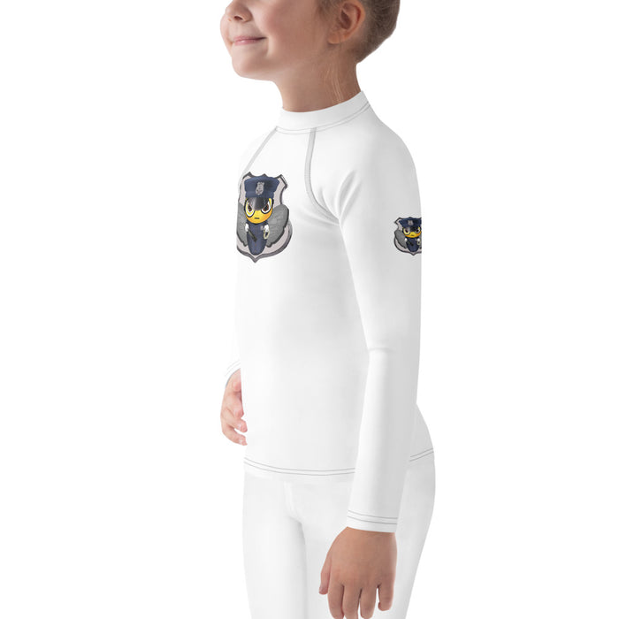 Girl Bee Collection Cute COP / POLICE BEE Kids Rash Guard