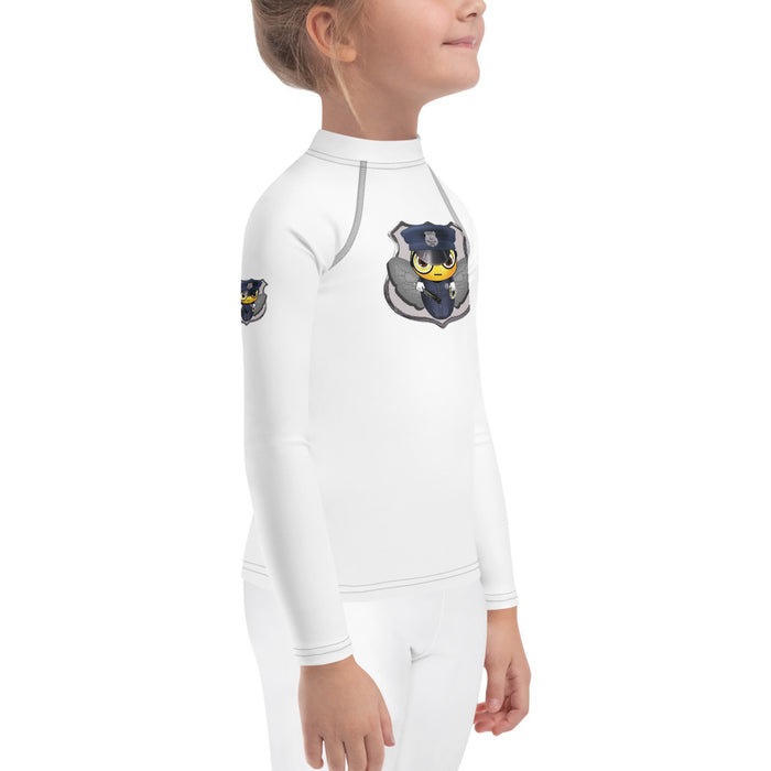 Girl Bee Collection Cute COP / POLICE BEE Kids Rash Guard