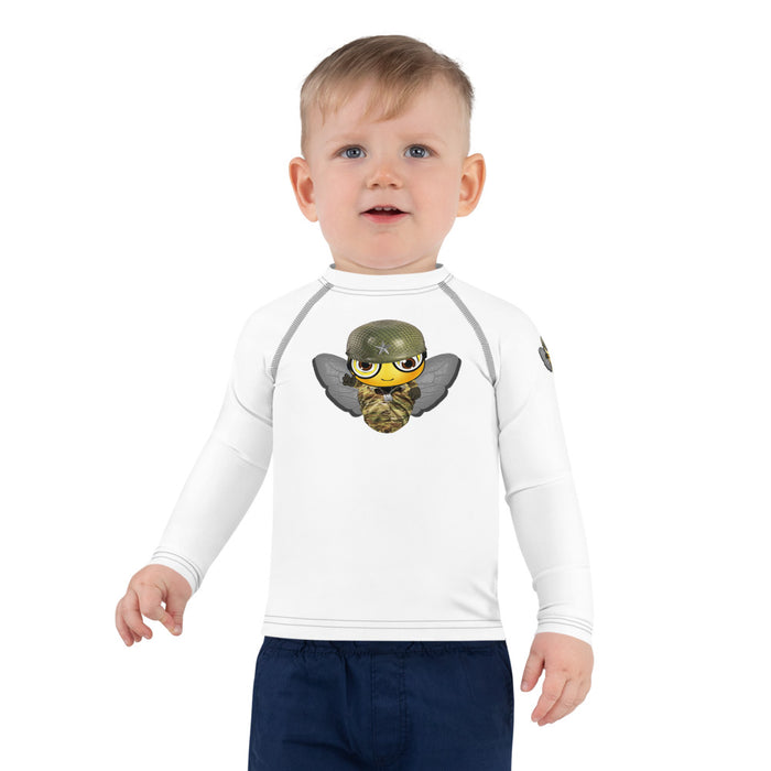 BOY BEE Collection Cute SOLDIER / MILITARY BEE Kids Rash Guard