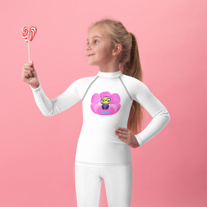 Girl Bee Collection Cute BEE C0MFIE Kids Rash Guard