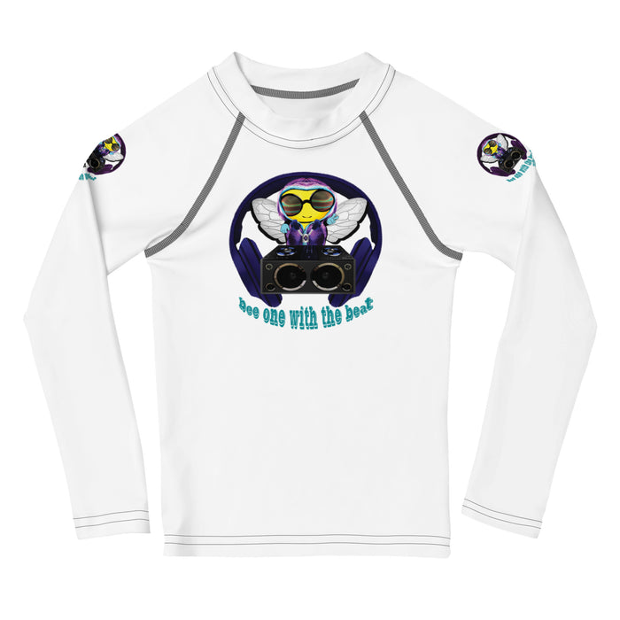 Boy Bee Collection BLUE BEE 1 WITH THE BEAT Kids Rash Guard